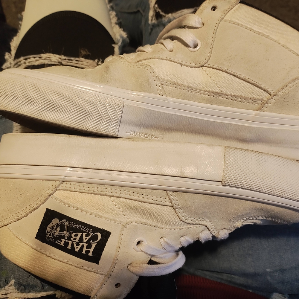 Cream Colored Vans Half Cab